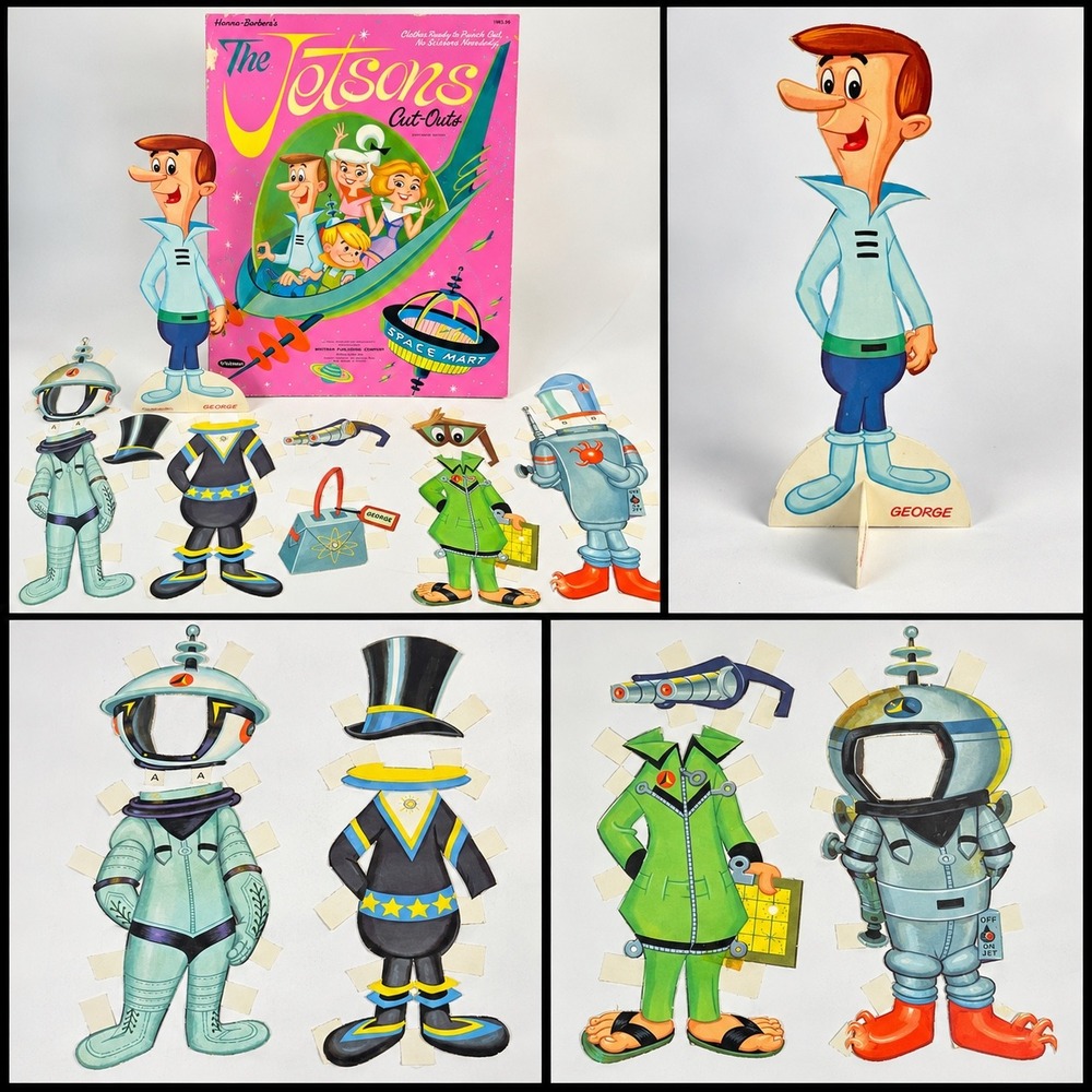 Vintage 1963 The Jetsons Cut-Outs Paper Doll Set Whitman Hanna-Barbera 1983-59